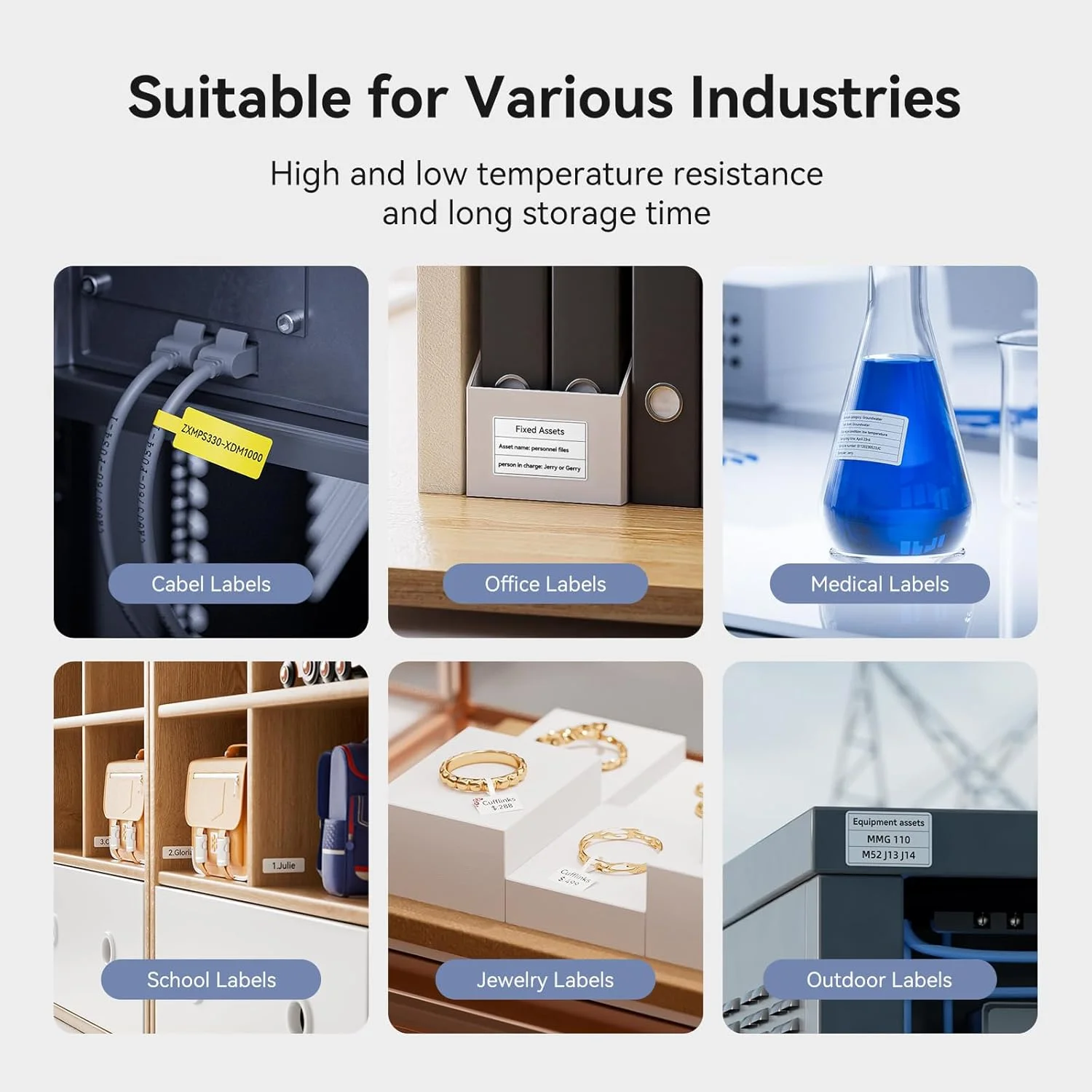 300DPI Niimbot M2 Portable Thermal Transfer Label Printer & Ribbon Sticker Label Maker for Office Clothes Power Cable Long Life