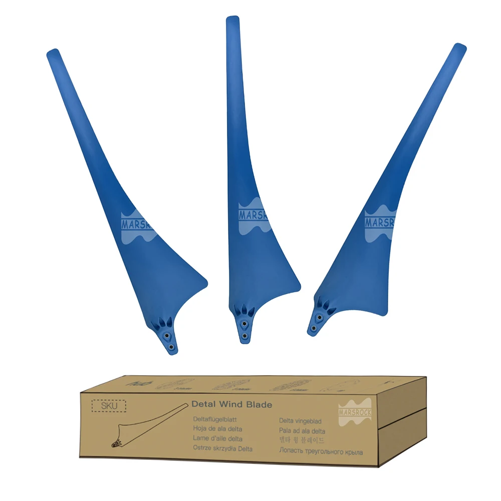 Wind Turbine Generator 630 MM Delta Wing High Strength Carbon Fibers Blade Nylon for Horizontal Windmill Accessories