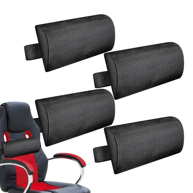 

Sun Lounger Pillows 4Pcs Adjustable Non-slip Head Pillow Chair Head Pillows With Elastic Band For Swimming Pool Office Car Home