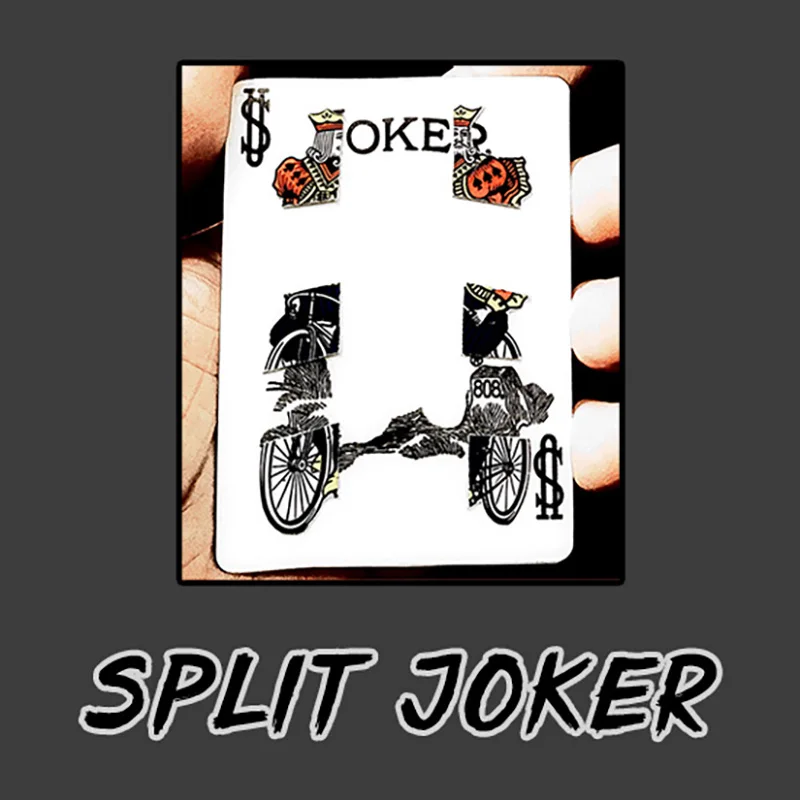 Split Joker Magic Tricks Carta Da Gioco Cambia Poker Da Uno A Quattro Close Up Street Illusion Gimmick Mentalism Puzzle Toy Magia Card
