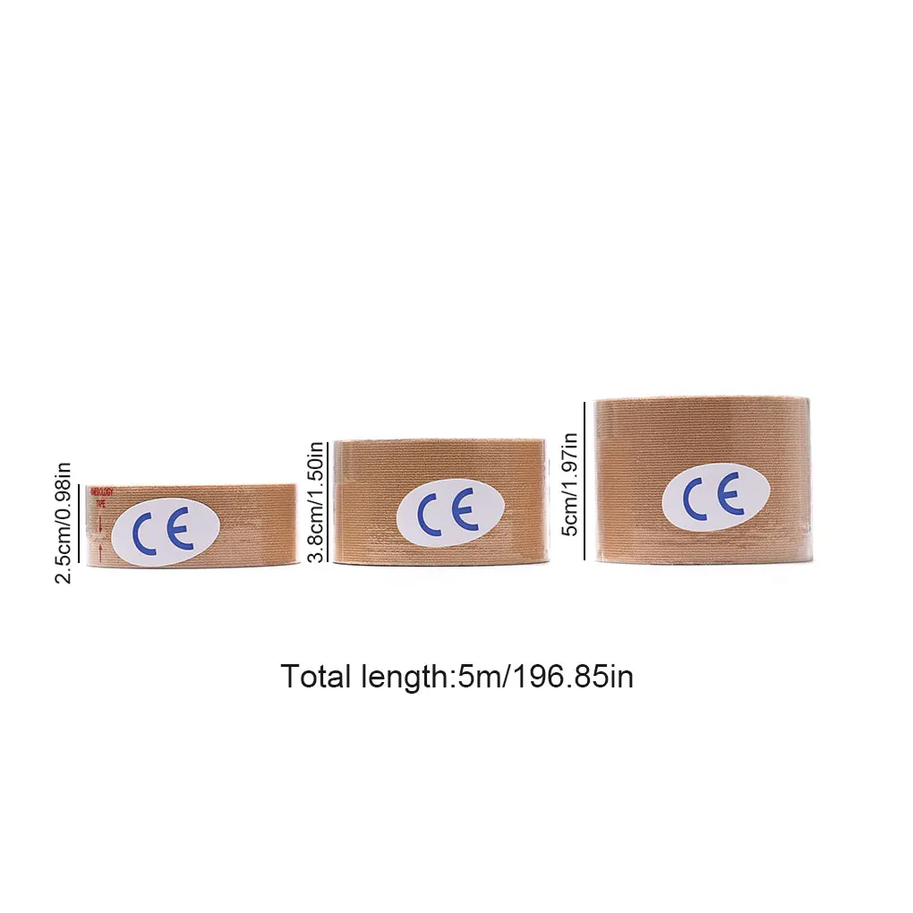 Waterproof Muscle Support Adhesive Elastic Kinesiology Tape Recovery Pain Relief Knee Pads Support for Gym Fitness Bandage sports tape