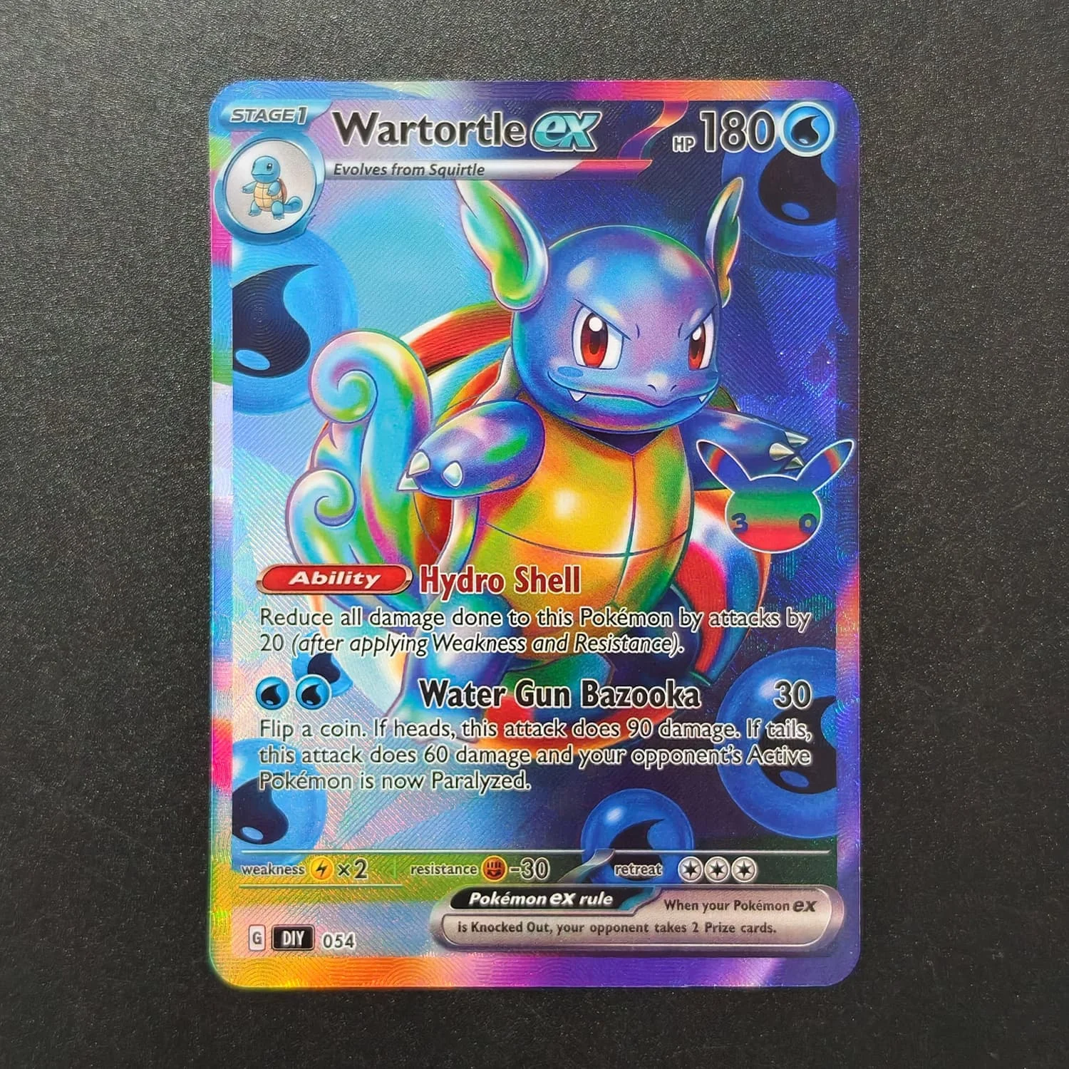 Futuristic Rare Gallery Style Charizard & Friends 30th Celebration Collectible Card Toy