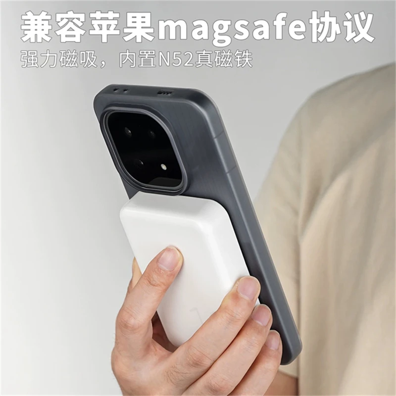 Magnetic Case For IQOO 15 Case MagSafe Matte Transparent Luggage