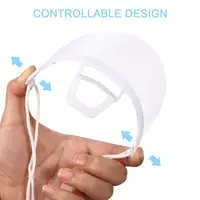 10Pcs Reusable Transparent Anti-fog Mask Shield Cover Restaurant School Plastic Anti-saliva Mouth Shield Beauty Tattoo Accessory 2