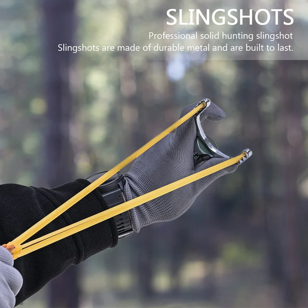 Steel Slingshot Slingshot Ergonomic Handle High Precision Professional Catapult Outdoor Game Tool for Adult Competition Equipment