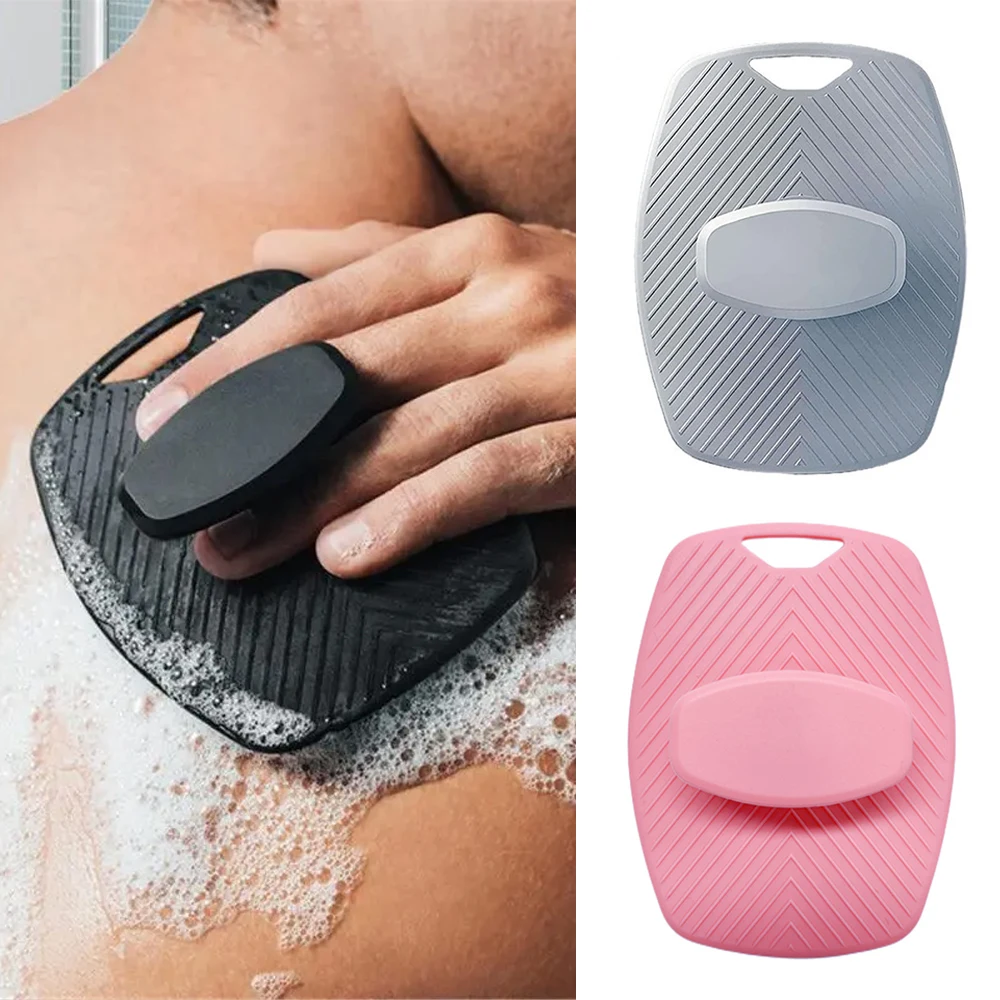 

Мягкий силиконовый скребок для тела ручная Очищающая щетка для душа мягкий отшелушивающий и массажный эффект для тела