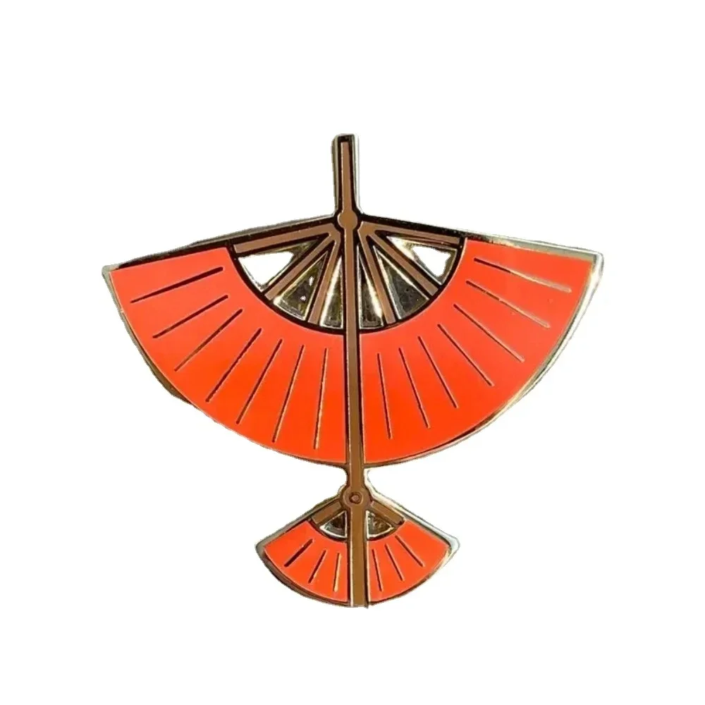Spilla Smaltata Morbida Aliante Rossa |