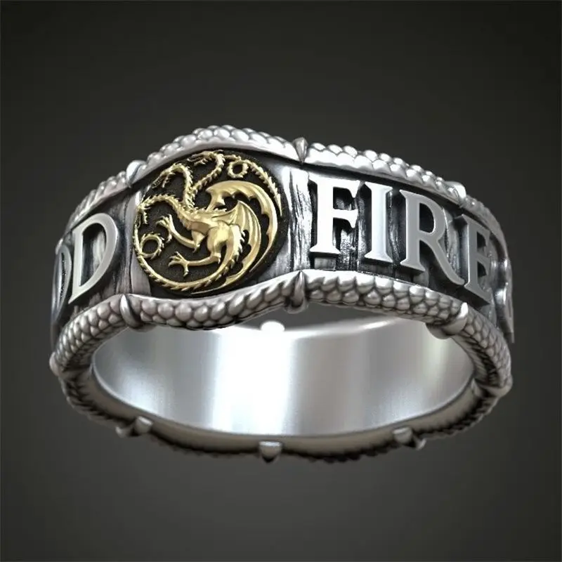 Game-of-Thrones-Dragon-Ring-House-Targaryen-Alloy-Ring-Original ...