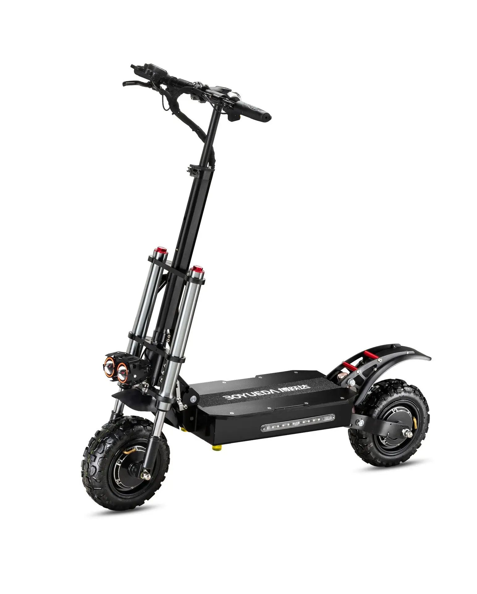ElectricScooter10inch52V2400WDualdriveOffroadFoldableAdultScooterHighspeedTwo