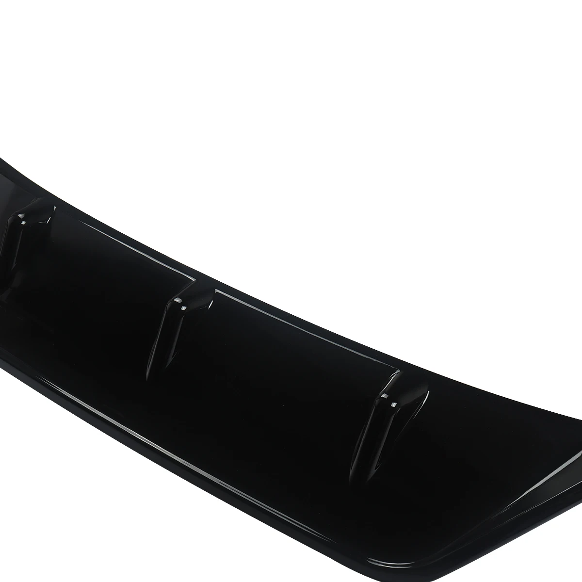Auto-Heckstoßstangen-Diffusorlippe für BMW X3 G01 M Sport 2017–2019, vier Ausgänge, FRPGloss, Schwarz – Detail 10