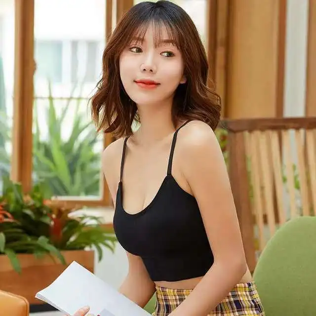 Women Sleeveless Seamless Bra Sexy Crop Tops Tube Top Female Sports Bra Crop Camis Top Tee Bandeau Top Tank Bralette Streetwear