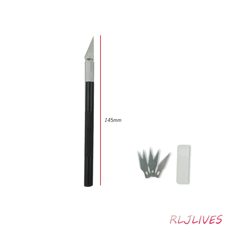 Leather Cutting Knife Pen Engraving Non-Slip Graver Cutter Leather Craft Carving Knives Aluminum Rod Handle Cutting Tool