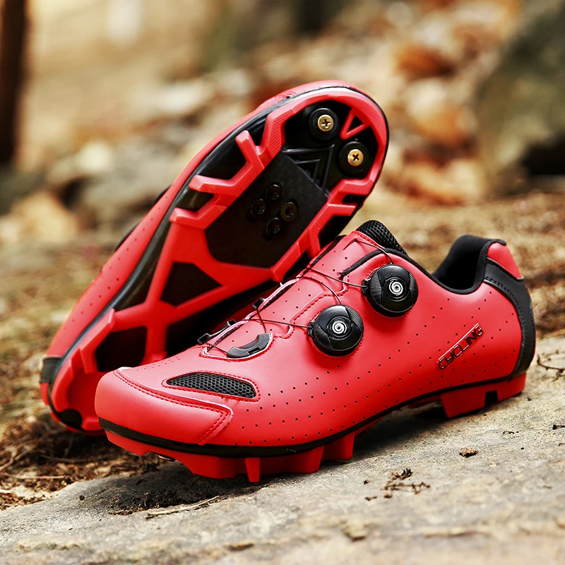 Cycling Sneaker MTB Men Sports Dirt Bike Shoes SPD Pedal Mountain Bicycle Footwear Speed Racing Man Flat Off Road Cycling Shoes