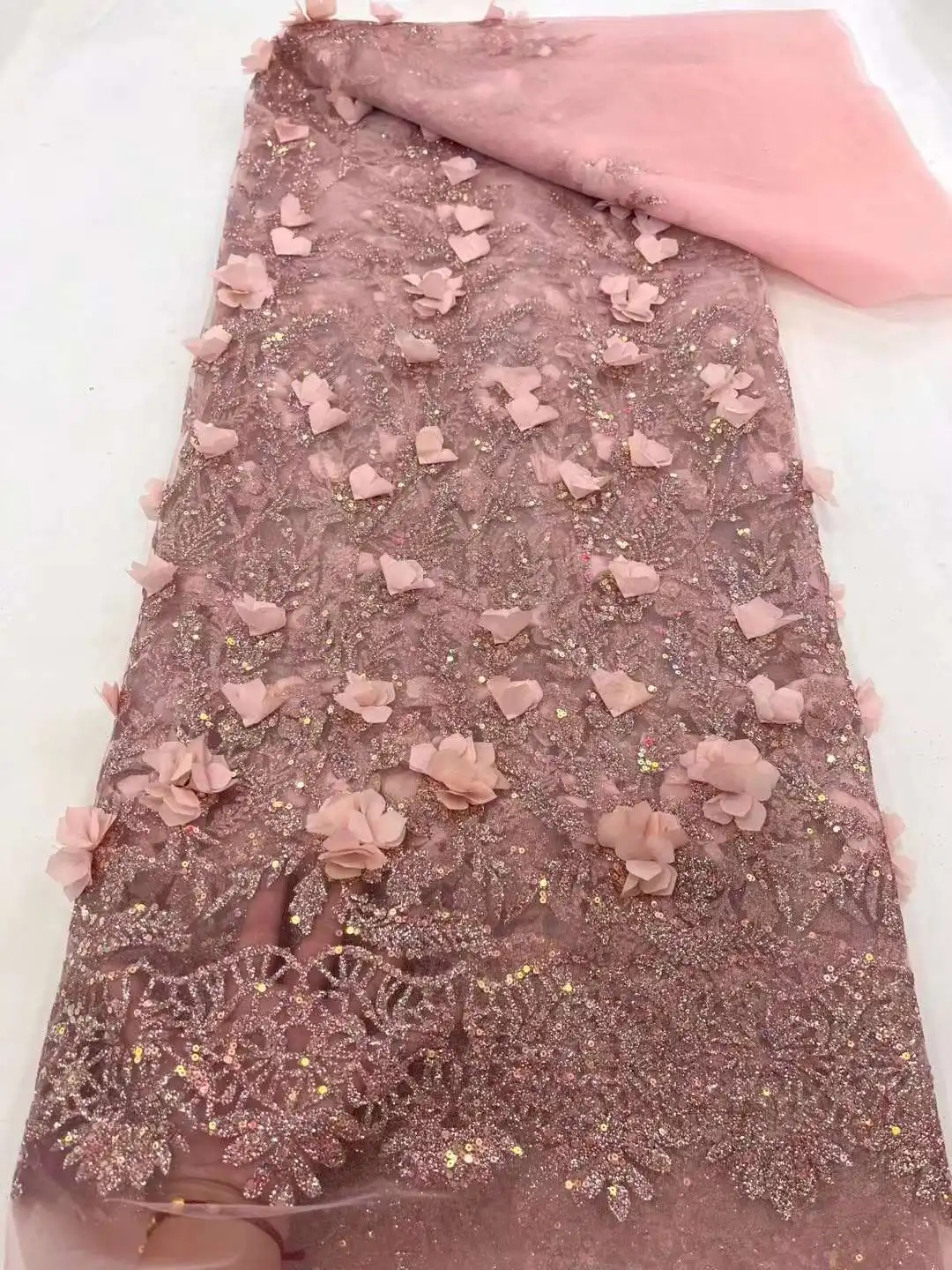 

Красивое кружево с 3D цветочной вышивкой, французская Тюлевая сетка, африканская нигерийская ткань для женских платьев, свадеб