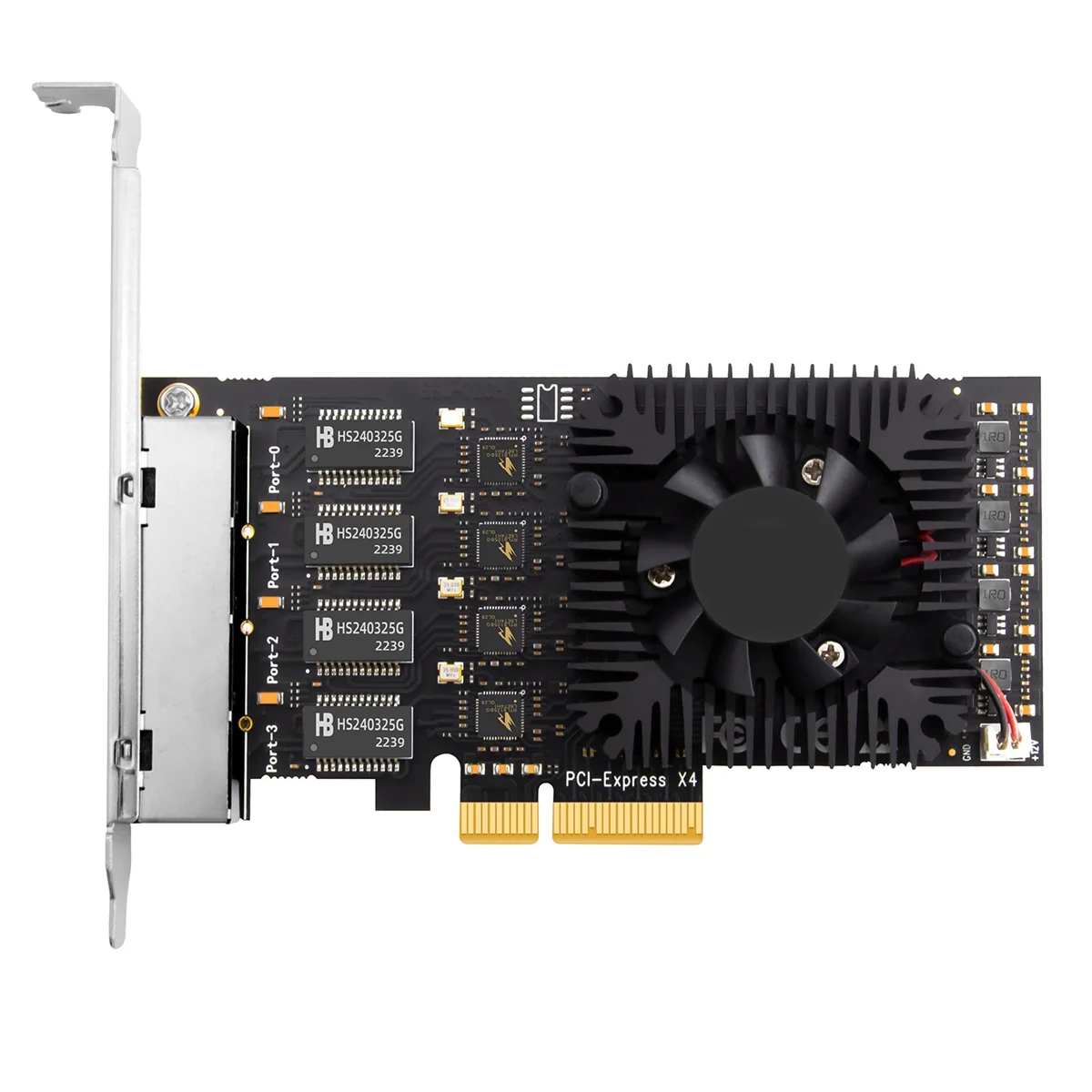 Carte réseau - VGEBY - I350AM4 - PCI-E X4 - Gigabit Ethernet