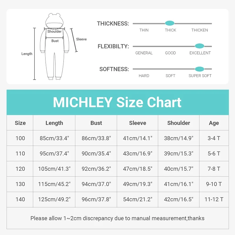 MICHLEY Halloween Flannel Blanket Sleepers Winter Hooded Children Family Costume Clothes Jumpsuit Sleepwear Robe For Boys Girl 4