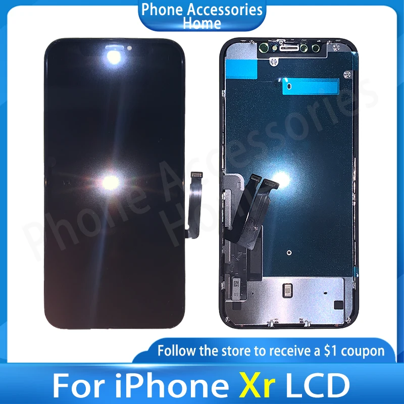 

100% New OLED LCD Screen For iPhone Xr LCD Screen Digitizer Replacement Assembly With 3D Touch True Tones