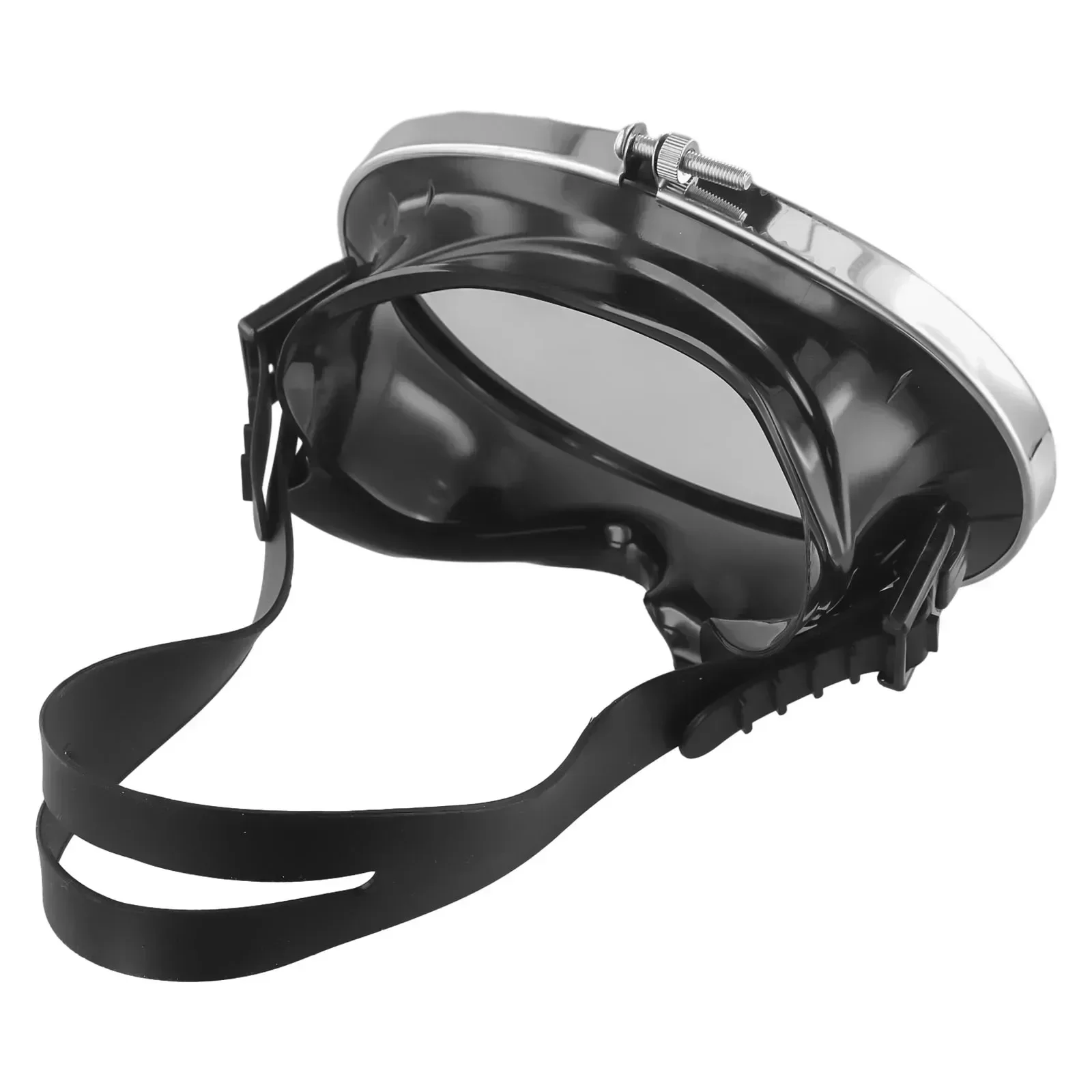HD Tempered Glass Dive-Mask Snorkeling Goggle Scuba Diving Mirror Foldable Buckle Headband 4mm Water Sports Equipment 1 Pc