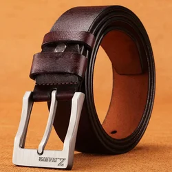 Men's Premium Leather Belt - Stylish & Durable Everyday Wear - 120cm (FGD1 coffee)