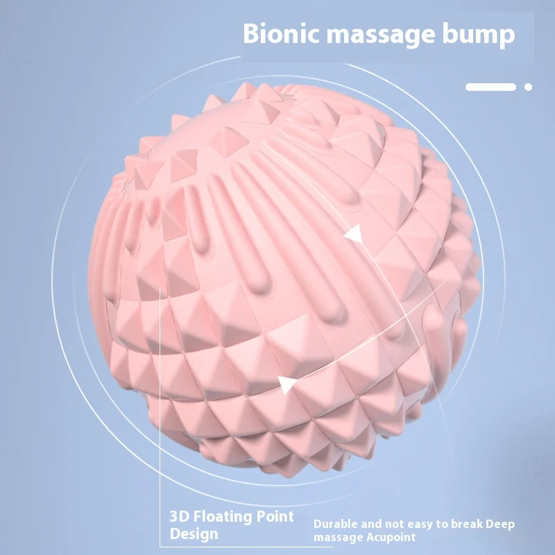New 1PC Pilates Adult Sports PVC7cm Plantar Fascia Ball Back Rolling Fitness Solid Massage Peanut Yoga Ball