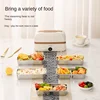 1L 220V Electric Heating Box Rice Cooker Lunch Heating Cooker Box Thermal Insulation Self Heating Cooking 3