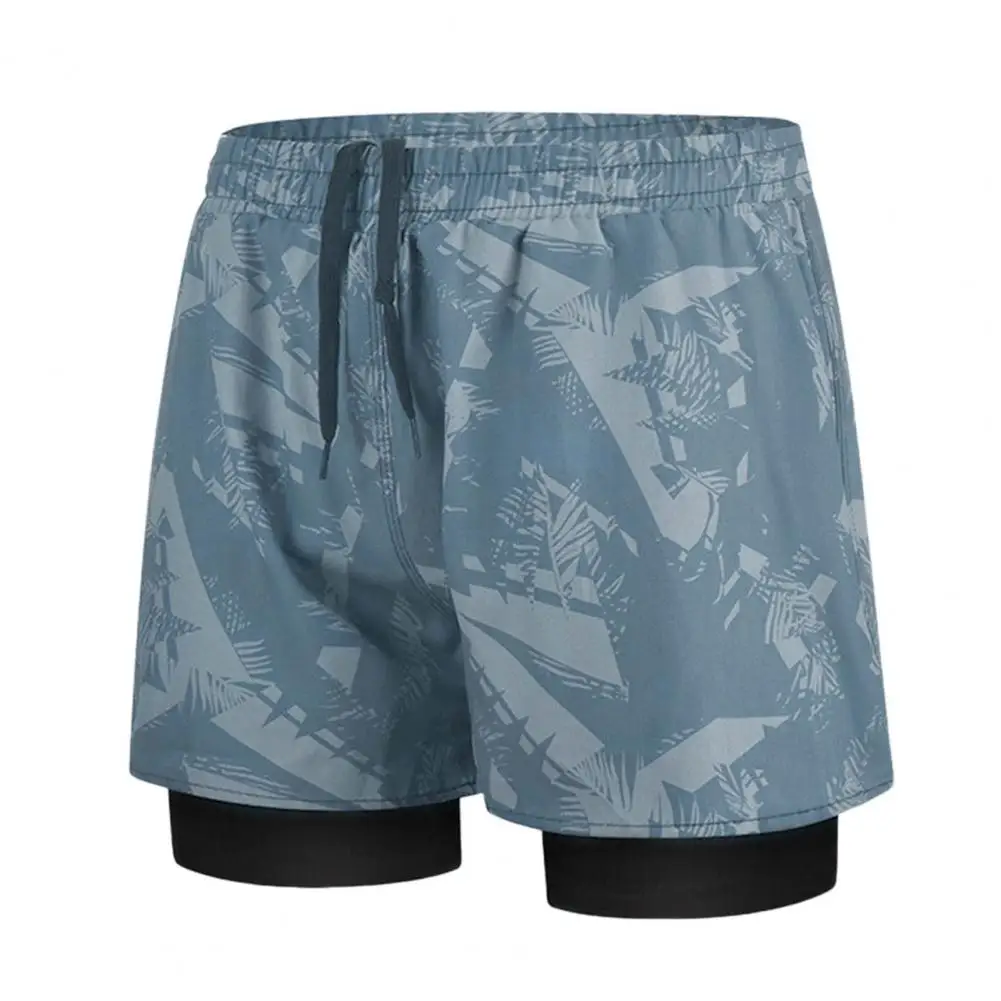 New Mens Swimsuit Sexy Swimwear Double Layers Quick Dry Swimming Trunks Men Briefs Beach Shorts Board Shorts Swimming Pants