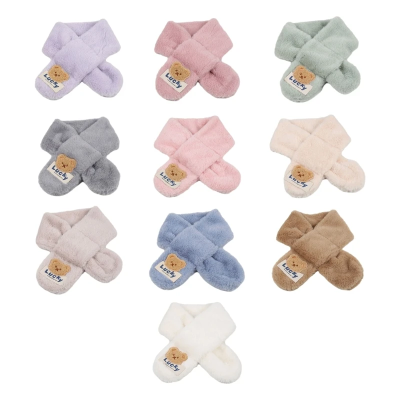 

Bear Baby Scarf Autumn Winter Kids Neck Scarf Warm Boys Girls Neckerchief