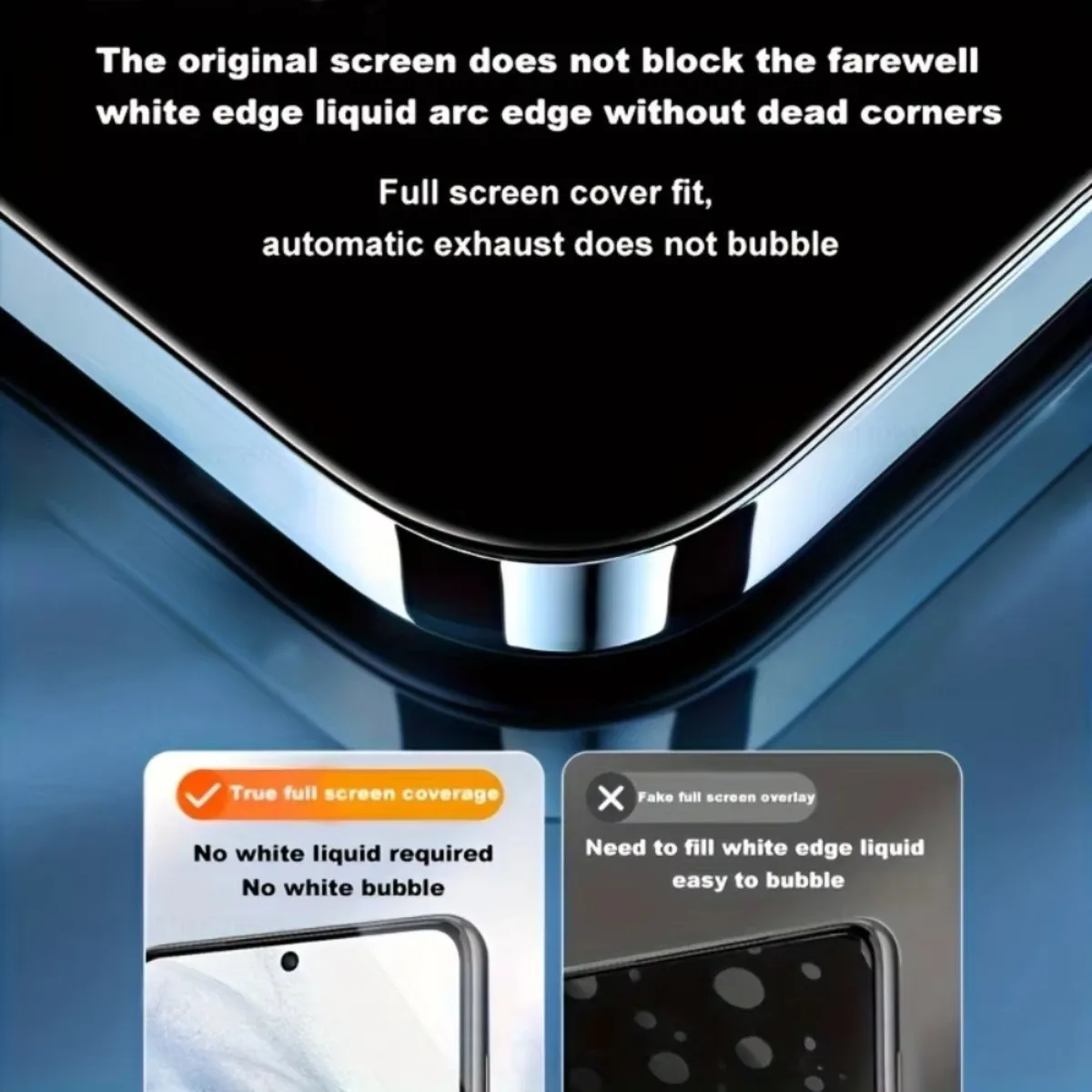 Premium Tempered Glass Screen Protector, 2-Pack, Bubble-Free Installation