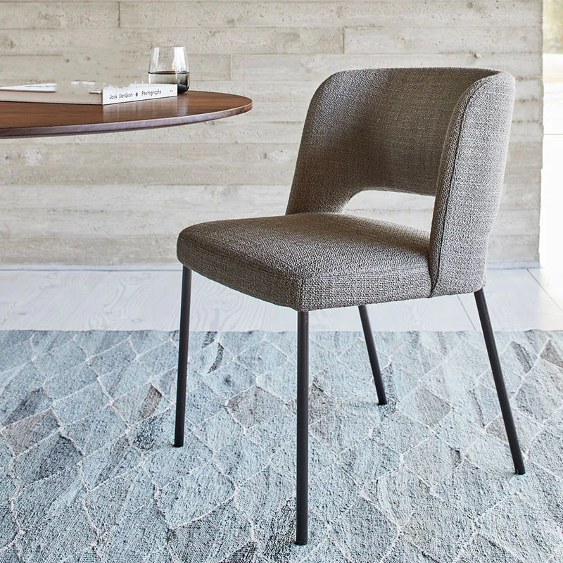 

Throne Backrest Accent Dining Chairs Relaxing Cafe Auxiliary Ergonomic Dining Chairs Modern Silla Comedor Furniture YX50DC