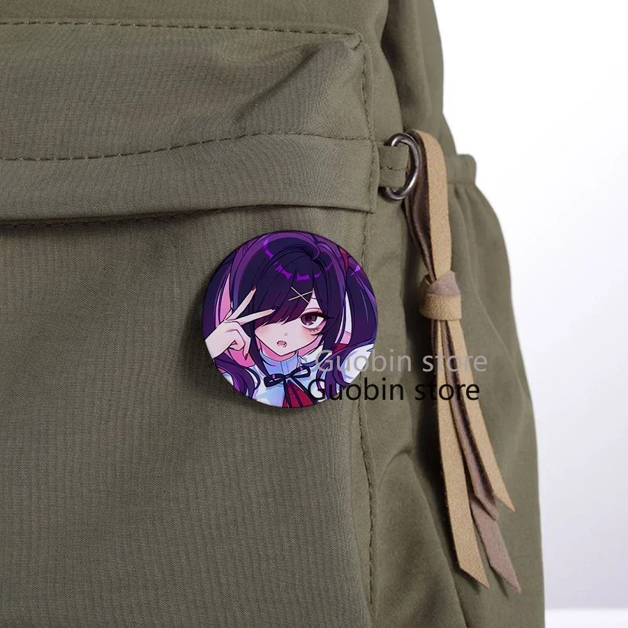 58mm Needy Girl Overdose Game Button Pin Cute Anime Character Cartoon Brooch Badge for Backpack Accessories Decor Fans Collect enamel pins metal pins lapel pins cartoon pins metal brooch fashion brooches medal badge