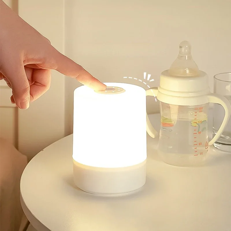 침대 옆 LED 야간등 조광 가능 충전식 데스크탑 야간 램프 침실 침대 옆 조명 장식 터치 독서용 LED 테이블 램프