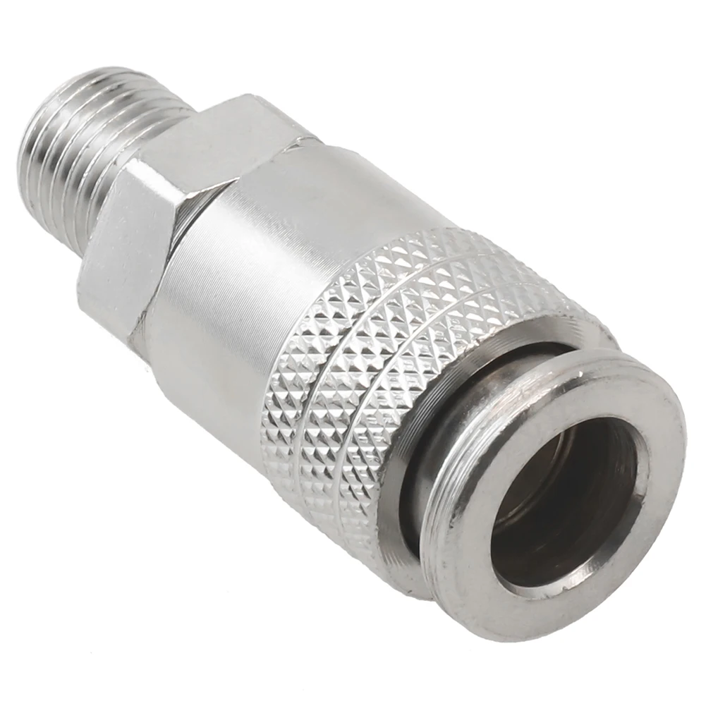 

Connector Pneumatic Fitting Quick Connector Replacement 12.5mm Metal 2pcs 53mm Accessories Assembly EU Standard