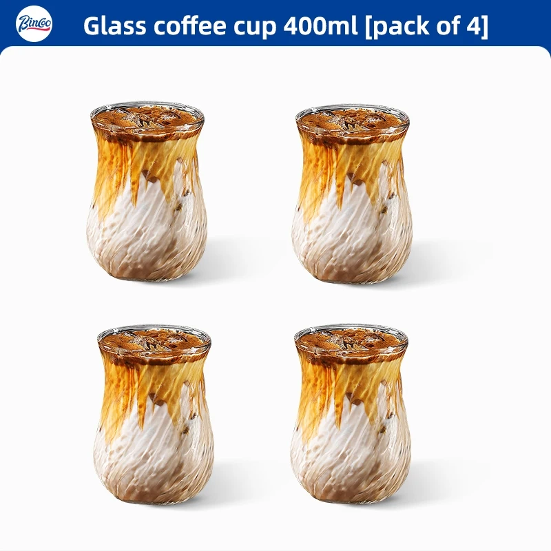 بينكو فنجان قهوة زجاجي مضلع