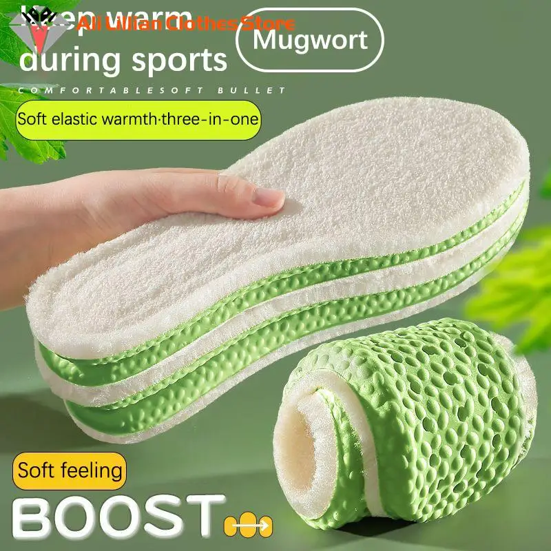 

Термостатические теплые стельки для женщин и мужчин, зимние теплые Самонагревающиеся плюшевые стельки для обуви, мягкие утолщенные стельки с поддержкой свода стопы