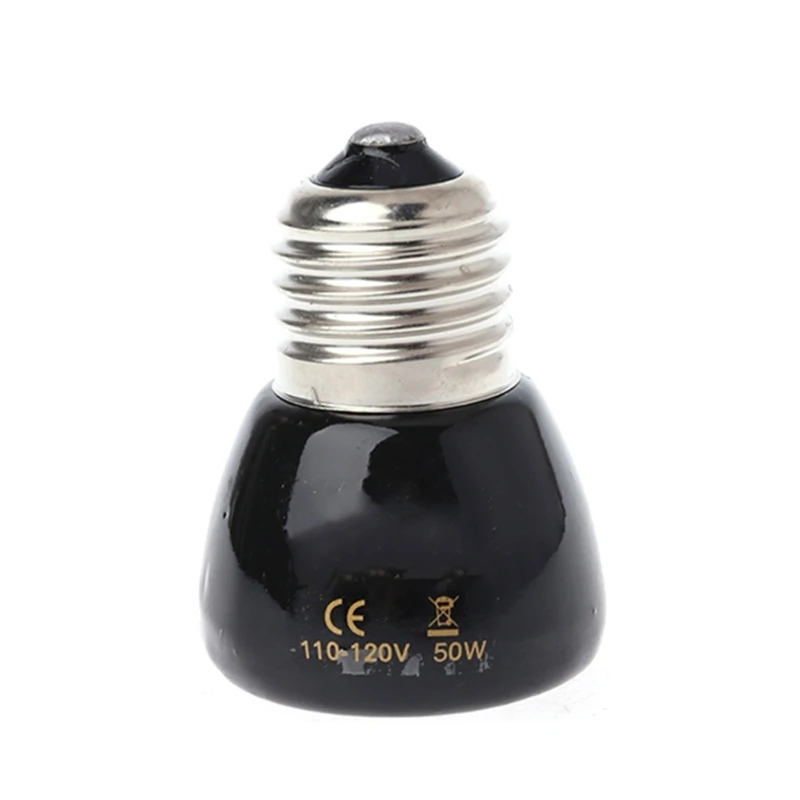 Ceramic Heat Emitter Reptile Heat Lamp Bulb No Light Emitting Brooder Coop Heater for Amphibians Pets & Incubating