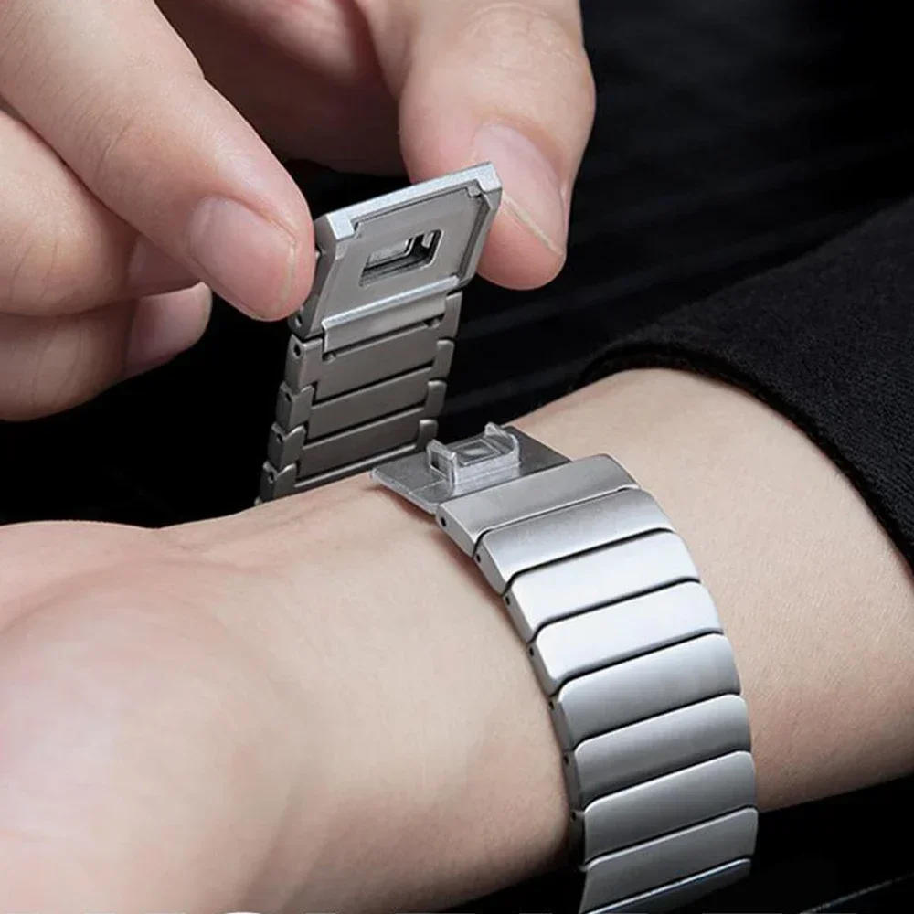Men's Titanium Luxury Business Bracelet - Magnetic Watch Strap