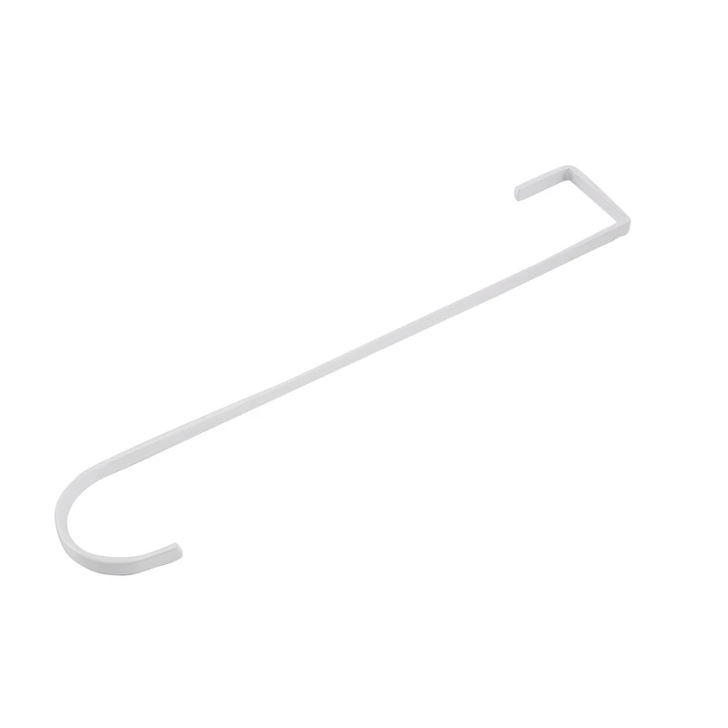 

Over Door Wreath Hook - Thin Metal Over Door Wreath Holder Seasonal Hanger for Front or Back Door (White)