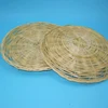Bamboo Paper Plate Holder - 10 Inch Round Woven Plate Holder, Reusable Paper Plate Holders For Picnic Party 6