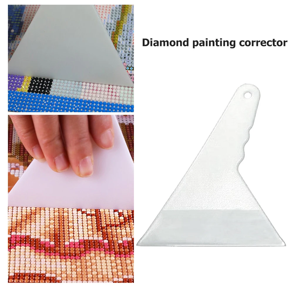 5D Diamond Painting Aligning Tools Square Round Diamond Universal Plastic Mosaic Pictures Fix Tool White for DIY Art Kit diamond painting accessories