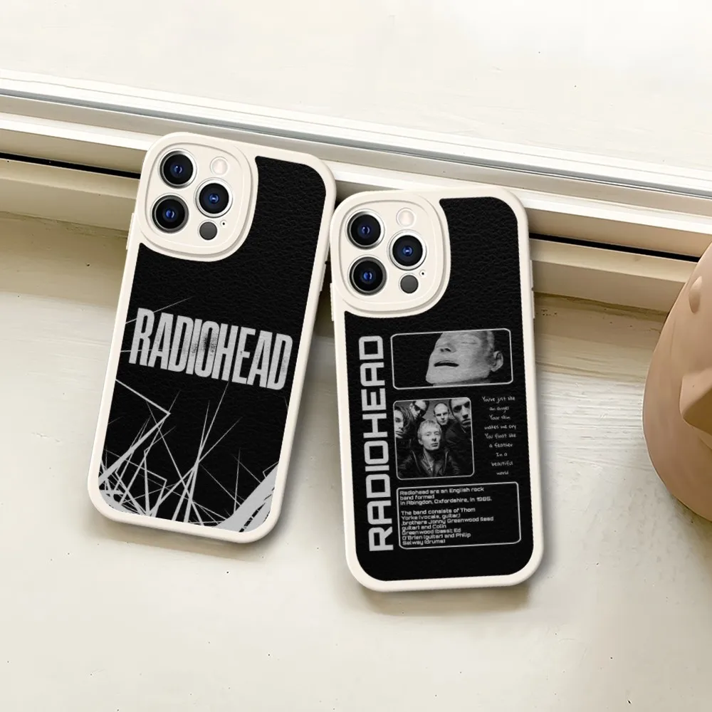 Radiohead Bear Phone Case White Soft Silicone For Iphone 11 13 15 14 12 Pro Max Mini X Xr 8 Plus Se2020 Leather Cover
