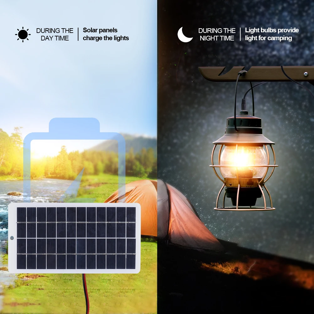 Celle da 10 W Accumulatori e caricabatterie con moschettone Caricatore a energia solare 12 V Piastra caricatore solare in polisilicio portatile per pompa lampada esterna - Image 3