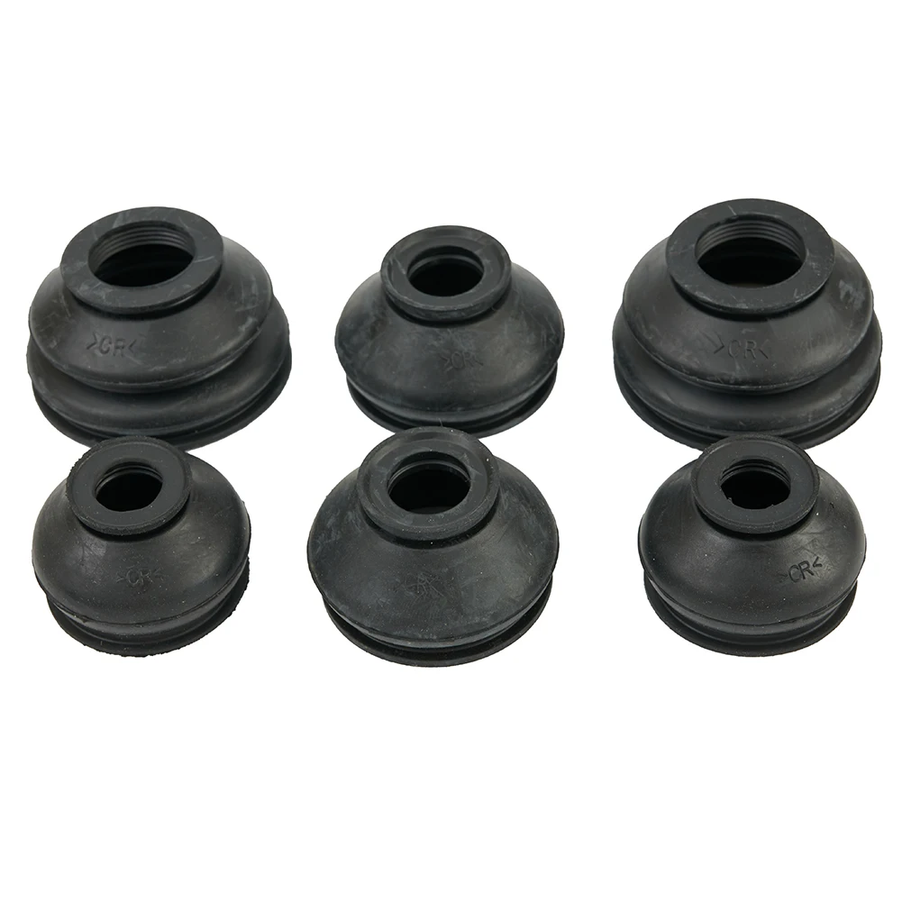 

Ball Joint Dust Boot Covers Minimizing Wear Part Replacing Rubber Set Assembly Black Car Flexibility Tie Rod End