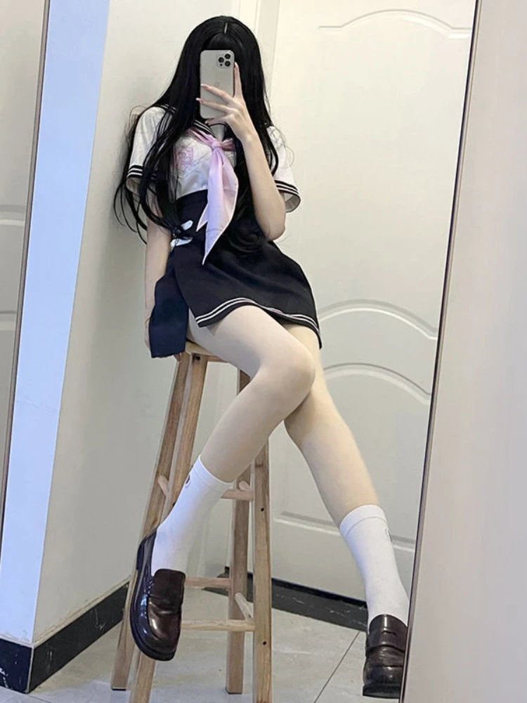 Roupas Conjunta Camisa De Uniforme De Marinheiro De Cosplay Japonês Plus  Tamanho Sexy Cores Da Escola Coreana Uiforme Tops Kawaii Salia De Duas  Peças Teenage Girl De $146,75