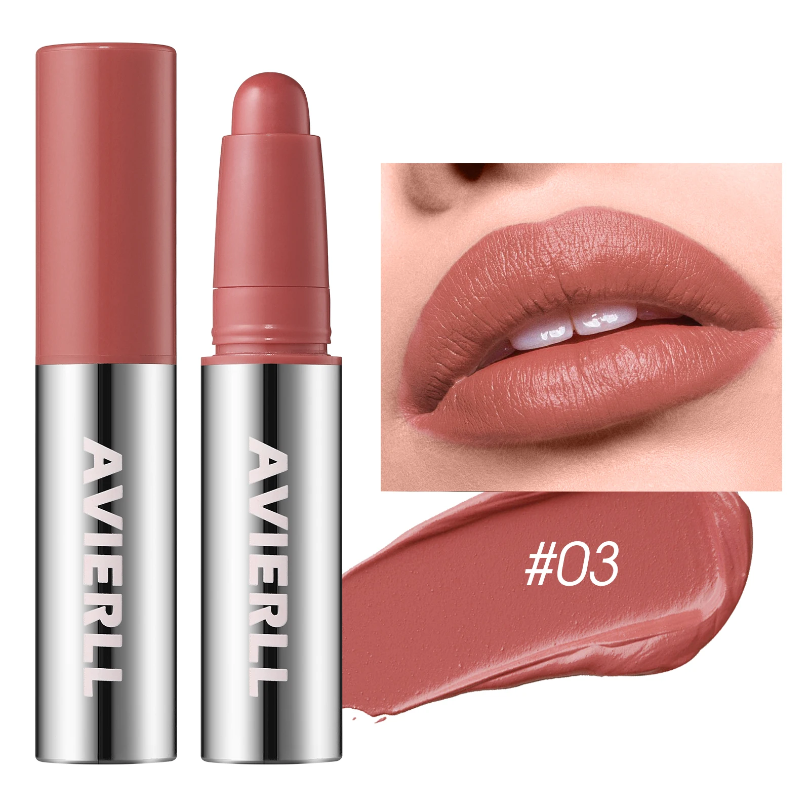 Smooth Matte Lipstick Long-lasting Moisturising Lip Glaze Pen_voghion.com