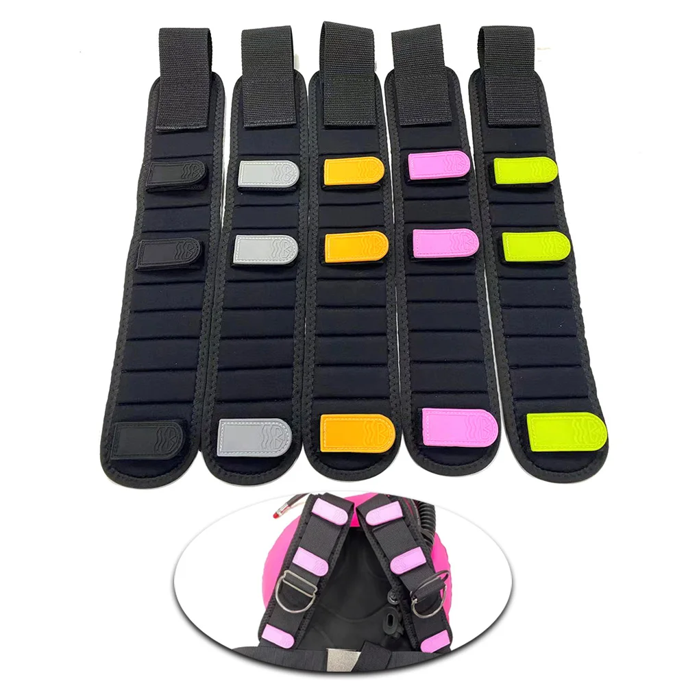 

2pcs BCD Shoulder Straps Pads For Scuba Diving Snorkeling Backplate Cylinder Carrying Cushion Webbing Dive Neoprene Cushion Pad