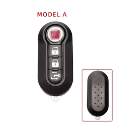 Xinyuexin Flip Folding Car Key Shell - Sleek Remote Auto Key Case with SIP22 Blade and 3 Buttons (MODEL A)