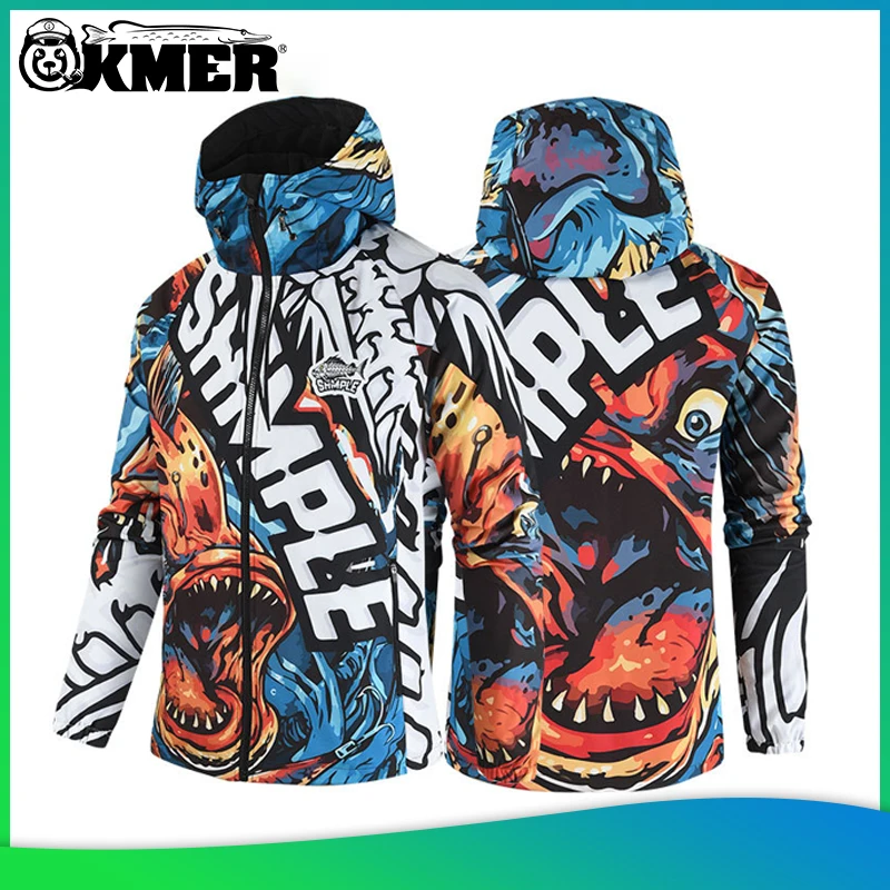 

2022New Fishing Suits Men's Winter Hiking Clothes Outdoor Sports Quick-drying Waterproof Trousers Hooded Windbreaker