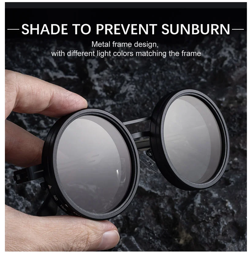 Lue's House ND9 Adjustable Dimming Sun Glasses Polarized Round Sunglasses Men Women Retro Punk Fishing Eyeglasses Outdoor Shades UV400 Glass - Image 5