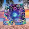 Abstract Mushroom 3D Printed Short Pants For Men Colorful Pattern Hawaii Vacation Beach Shorts Hip Hop Loose Board Shorts 2