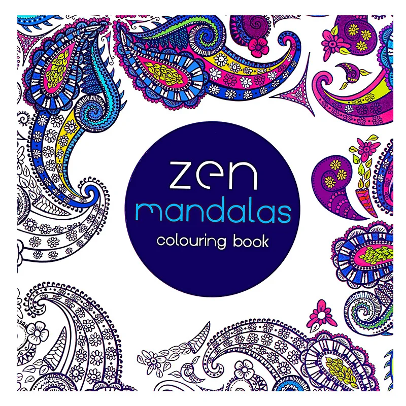 1 Pcs New 24 Pages Mandalas Flower Coloring Book For Children